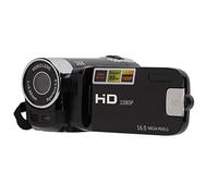 Syrisora Videocamera Videocamera, Display LCD da 2,7 Pollici Rotazione di 270 Gradi Fotocamera Digitale con Zoom 16X, con Flash Integrato e Interfaccia USB, per Registrazione Video HD e (Nera)