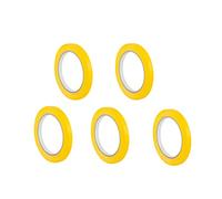 Syrom 5 Rotoli Nastrino 9 mm x 66 metri nastro adesivo per sigillatrice chiudi sacchetti manuale (giallo)