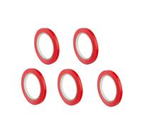 Syrom 5 Rotoli Nastrino 9 mm x 66 metri nastro adesivo per sigillatrice chiudi sacchetti manuale (rosso)