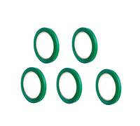 5 Rotoli Nastrino 9 mm x 66 metri nastro adesivo per sigillatrice chiudi sacchetti manuale (verde)