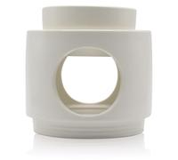 SYS Aromas - Bruciatore di oli essenziali in ceramica bianca Nordic