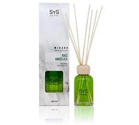 SYS Aromas Deodorante Mikado Radice Angelica - Diffusore con 8 bastoncini di rattan - Lunga durata - Marmo Collection - Ideale per casa, ufficio, bagno - 100 ml
