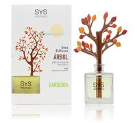 SYS Aromi Deodorante Decorativo Albero - Fragranza Durevole a Gardenia - Aromatizzatore per casa, ufficio e bagno - 90 ml
