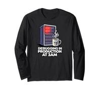 Sysadmin Devops Debugging in Production At 3AM Maglia a Manica