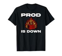SysAdmin Prod Is Down Server On Fire Devops Tech Humor Maglietta