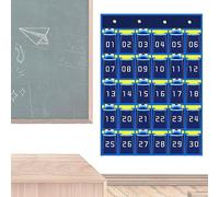 Sysdisen Supporto per Telefono in Classe,Organizer numerato per Armadio Tascabile per Articoli Vari con Ganci - Organizzazione Scolastica per Smartphone Penne Calcolatrici Schede