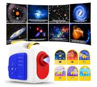 Syslux Planetarium - Proiettore Galaxy per camera da letto, proiettore stellare per bambini, con 48 carte di storia, luce notturna, con narrazione vocale, per bambini e adulti, decorazione per camera