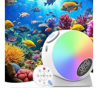 Syslux Planetarium Star Projector, proiettore con luce notturna e timer per camera da letto, con rumore bianco, 4 K sostituibili, 13 dischi HD Galaxy, proiettore spaziale per bambini e adulti