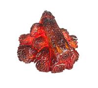 Sysow 1 Pezzo Bruciante Carbone LED Lampada Artificiale LED Camino Realistico Log Legno Fiamma Bruciante Flameless Camino Luce per la Casa Indoor Living Room Decorazione