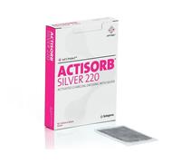 Systagenix MEDICAZIONE IN CARBONE ATTIVO CON ARGENTO ACTISORB SILVER 6,5X9,5 10 PEZZI