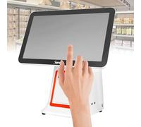 System, Cassa Con Touch Screen Da 15,6" E Personalizzato, CPU Intel I3, Dual Core, 4 GB RAM, SSD 64G, Windows Pro. 10, For Vendita Al Dettaglio E Ristorante ( Color : White , Size : Single screen )