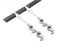 system Di Binari Pareti Fai Te Gallerie, Binario In Alluminio Con Ganci Regolabili, Kit Moderno E Professionale Appendere Quadri Espositivi(3.0m/9.8ft cable,6.5ft/78in rail)