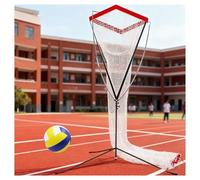 System di Rete for Allenamento di pallavolo, Altezza e angolazione Regolabili da 7,5 a 11,5 Piedi, Set di reti da pallavolo for educazione Fisica Scolastica for Bambini/Anziani/Giocatori(Red)