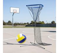 System di Rete for Allenamento di pallavolo, Altezza e angolazione Regolabili da 7,5 a 11,5 Piedi, Set di reti da pallavolo for educazione Fisica Scolastica for Bambini/Anziani/Giocatori(Blue)