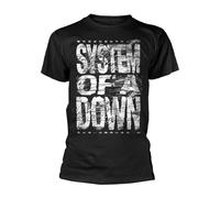 Plastic Head System of A Down Distressed Logo T Shirt Size M