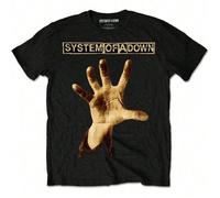 System Of A Down | Official Band T-Shirt | Hand - 24-Hour Fast Shipping! Let the world know you're not afraid to raise your voice.This officially licensed System Of A Down tee features the iconic Hand