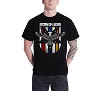 System Of A Down T Shirt Eagle Crest band logo Ufficiale Uomo nero