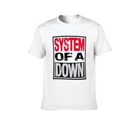 System of A Down Triple Stack Box New Men Adult Short Sleeve White XL