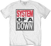 System of a Down Maglietta Triple Stack Box Unisex White 2XL