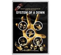 System Of Down Button Pacchetto Spille Hand Logo Nuovo Ufficiale 5 X Pin Button Size One Size
