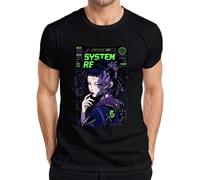 System RE Error 404 Cyborg Geisha Japan Y2K - Maglietta da uomo, Nero , 3XL