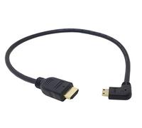 System-S 51263823 - Cavo ad Angolo da Mini HDMI a Standard HDMI, 50 cm