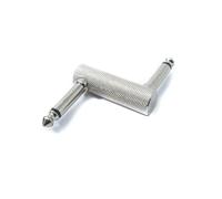 System-S Adattatore audio stereo TS 6.35 mm jack maschio a maschio tipo Z per pedale chitarra