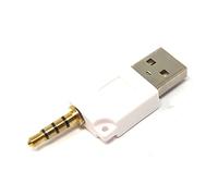 System-S Adattatore audio USB 2,5 mm jack maschio a 2.0 tipo A maschio AUX cavo bianco