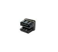 System-S Adattatore SATA 7 pin femmina a maschio cavo 180° U Turn angolo per scheda madre SSD HDD