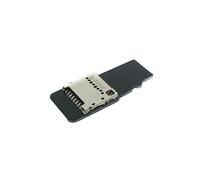 System-S Adattatore microSD con cavo di prolunga maschio-femmina Nero