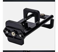 System-S Adattatore Universale 2 in 1 per treppiedi con Filettatura, Adattatore per Tablet PC e Smartphone