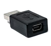 System-S Adattatore USB 2.0 tipo A maschio a mini femmina cavo nero