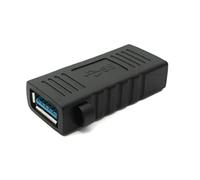 System-S Adattatore USB 3.0 tipo A femmina a femmina, cavo in nero