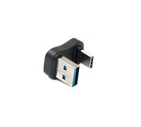 System-S Adattatore USB 3.0 tipo A maschio a 3.1 C unidirezionale 180° U Turn Angolo Down Angled Cavo 10 Gbps 100 W