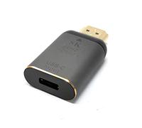 SYSTEM-S Adattatore USB 4 tipo C maschio a HDMI 2.1 femmina 40Gbps USB 4.0 cavo in grigio