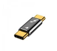 System-S Adattatore USB4 Tipo C Maschio a Maschio 40 Gbps Cavo USB 4.0 Grigio