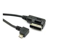 System-S Auto Media In AUX Flash Drive Cavo maschio a Micro USB 90° destra...
