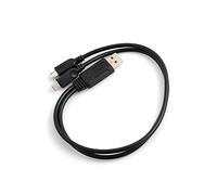 System-S Cavo a Y USB 2.0 tipo A splitter su 2 micro USB 39 cm cavo dati di ricarica