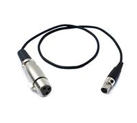 System-S Cavo audio 50 cm Mini XLR 3 poli femmina a XLR 3 poli femmina adattatore nero