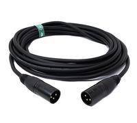 System-S Cavo audio da 5 m, XLR 3 poli, adattatore maschio a maschio, colore nero