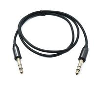 SYSTEM-S Cavo audio jack 100 cm AUX 6,35 mm 3 pin TRS maschio a maschio adattatore