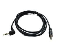 SYSTEM-S Cavo audio jack 180 cm 3,5 mm TRS maschio a maschio angolare AUX nero