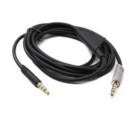 System-S Cavo audio jack 2 m 3,5 mm TRRS maschio a TRS maschio regolatore volume AUX adattatore grigio