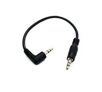 System-S Cavo audio jack 15 cm 3,5 mm TRS maschio a maschio angolo AUX nero