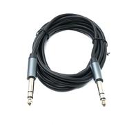 System-S Cavo audio jack 3 m AUX 6,35 mm 3 poli, adattatore TRS maschio a maschio