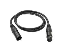 SYSTEM-S Cavo audio XLR 100 cm 5 pin femmina a maschio adattatore in nero