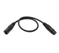 System-S Cavo audio XLR 50 cm 5 pin maschio a 3 poli, adattatore nero