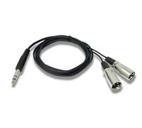 SYSTEM-S Cavo Audio Y 180 cm AUX 6,35 mm Connettore TRS a 2x XLR 3 poli maschio