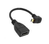 System-S - Cavo da Micro HDMI ad Angolo retto Verso l'Alto, ad Angolo retto, ad Angolo retto, 15 cm