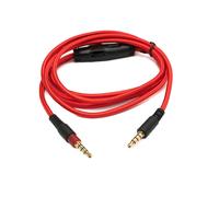 System-S Cavo di ricambio audio 150 cm AUX 3,5 mm jack intrecciato rosso per Hyperx Cloud Mix Alpha